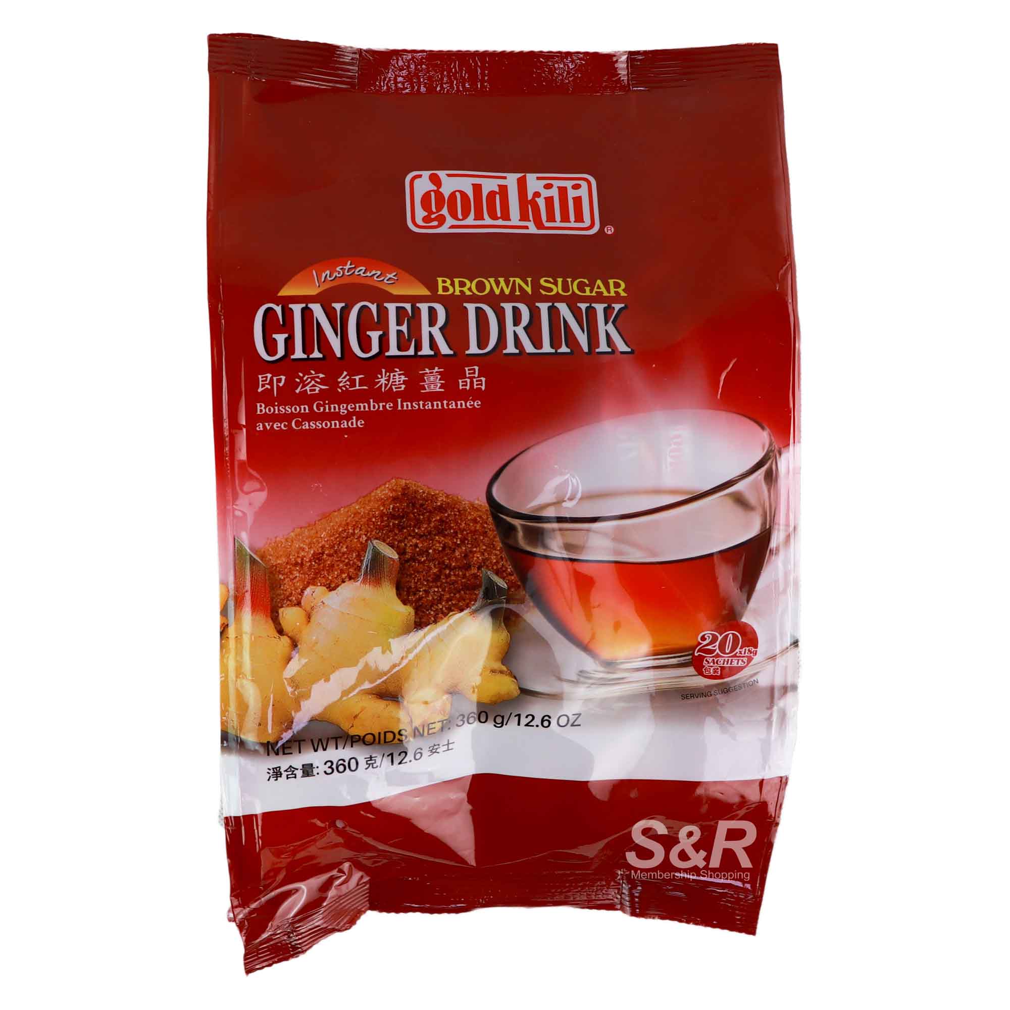 Gold Kili Instant Brown Sugar Ginger Drink Tea 360g Gold Kili Instant Brown Sugar Ginger Drink Tea 360g